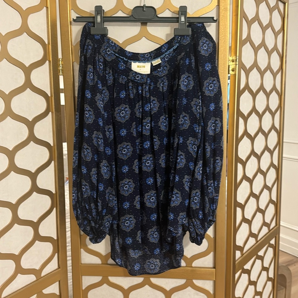 Blue Maeve blouse size small